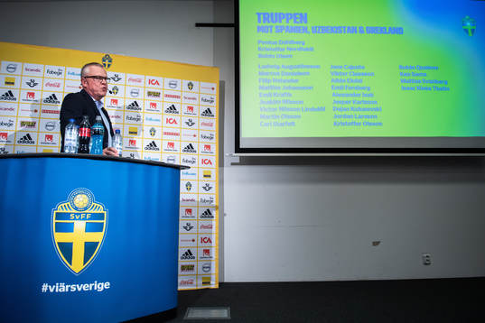Janne Andersson, head coach of the Swedish national