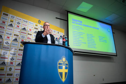 Janne Andersson, head coach of the Swedish national
