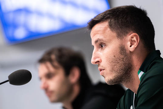 Bläddra bland fler bilder av Football, UEFA Europa Conference League, Hammarby, Press conference