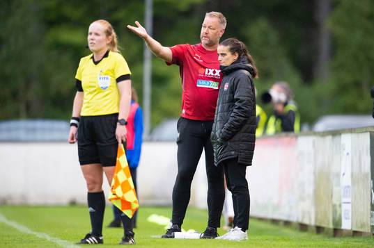 Rosengårds tränare Renee Slegers och assisterande