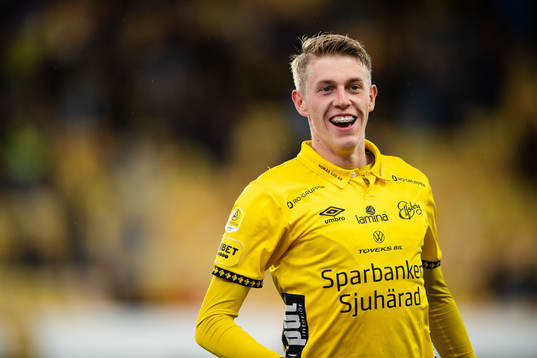 Alexander Bernhadsson of Elfsborg celebrates
