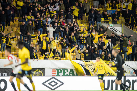 Supporters of Elfsborg in the stands
