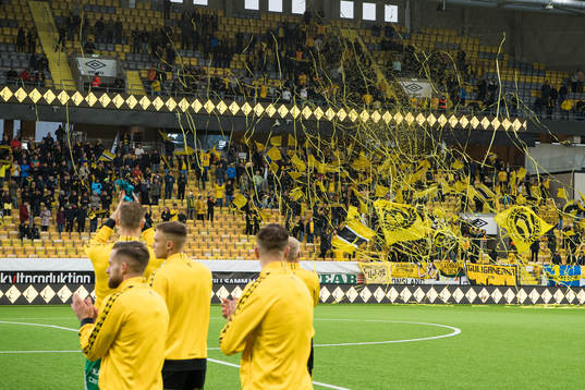 Supporters of Elfsborg in the stands