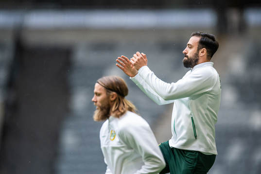 Bjørn Paulsen and Abdul Khalili of Hammarby