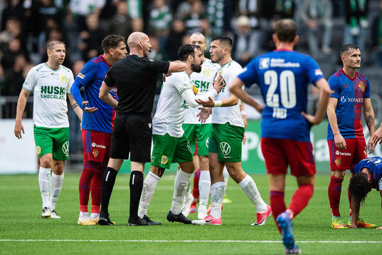 Abdul Khalili of Hammarby and Astrit Selmani of Hammarby