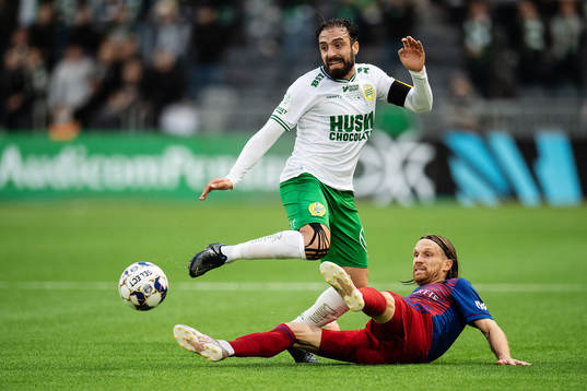 Abdul Khalili of Hammarby and Michael Lang of Basel