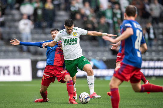 Raoul Petretta of Basel and Astrit Selmani of Hammarby