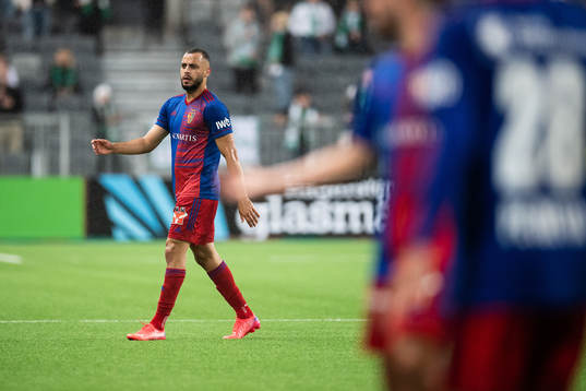 Arthur Mendonca Cabral of Basel looks dejected