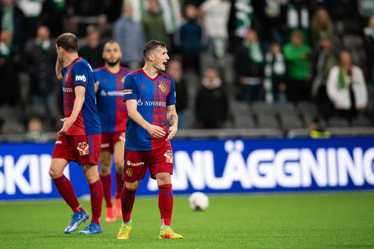 Taulant Xhaka of Basel looks dejected