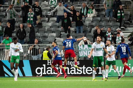 Arthur Mendonca Cabral of Basel celebrates
