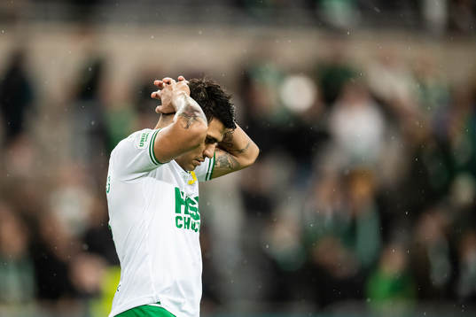 Paulinho of Hammarby looks dejected