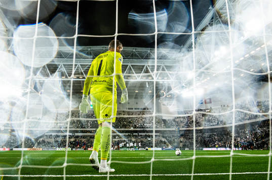 Goalkeeper David Ousted of Hammarby looks dejected