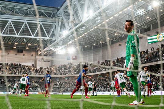 Goalkeeper Heinz Lindner of Basel looks dejected