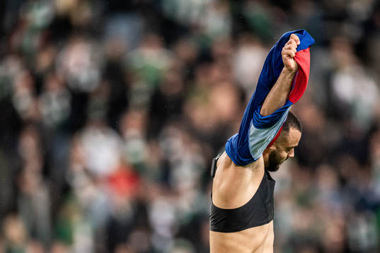 Arthur Mendonca Cabral of Basel celebrates