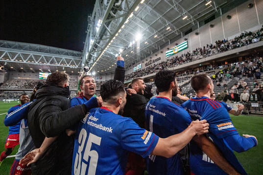 Players of Basel celebrates