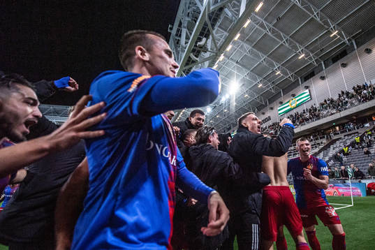 Players of Basel celebrates