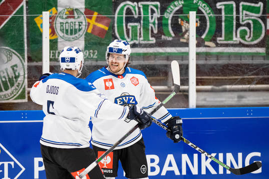 Claudio Cadonau of Zug celebrates