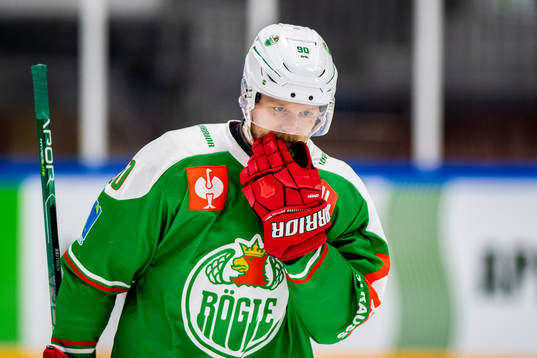 Ted Brithén of Rögle looks dejected