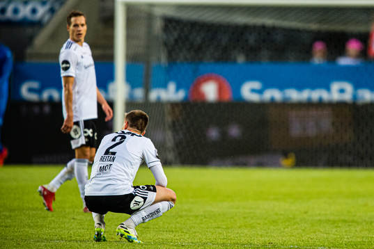 Erlend Dahl Reitan of Rosenborg looks dejected