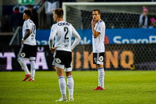 Anders Ågnes Konradsen of Rosenborg looks dejected