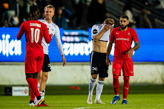 Carl Johan Holse Justesen of Rosenborg looks dejected