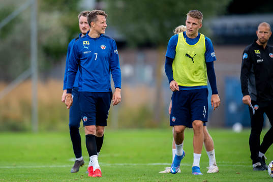 Helsingborgs Viktor Lundberg  och Casper Widell