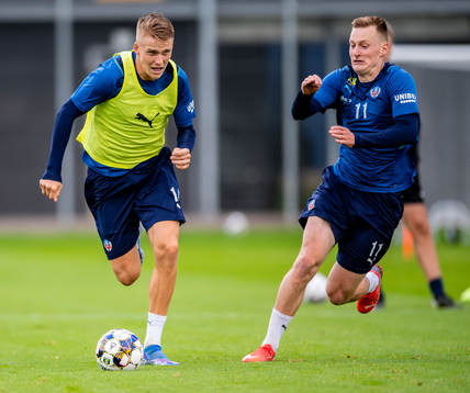 Helsingborgs Casper Widell och Rasmus Karjalainen