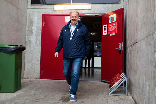 AFC Eskilstunas ordförande Alex Ryssholm innan
