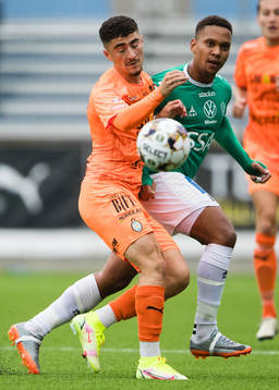 AFC Eskilstunas Ismet Lushaku och Brages Seth Kanteh