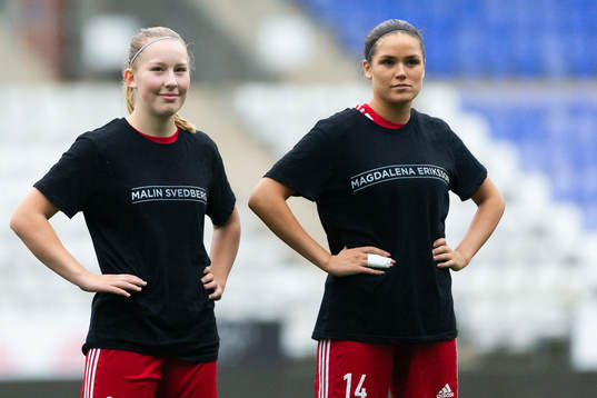 Älvsjös Moa Ekmyr Garpenbeck och Amanda Frank