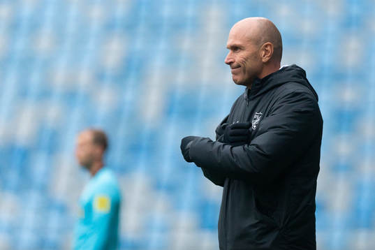 Norrköpings tränare Tor-Arne Fredheim deppar