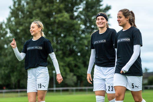 Borgebys Alice Egnér, Hanna Lundell och Thea Birgerud