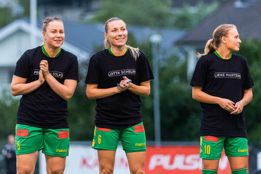 Bollstanäs Linnéa Rimeik, Simone Edefall och Elsa Burvall