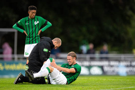 Varbergs Hampus Zachrisson har ont