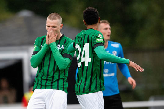 Varbergs Anton Liljenbäck deppar
