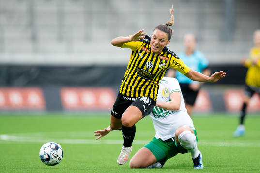 Häckens Johanna Rytting Kaneryd och Hammarbys Eva Nyström