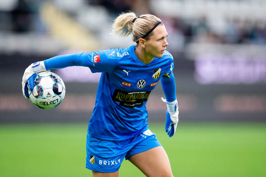 Häckens målvakt Jennifer Falk