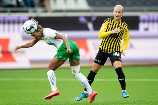 Hammarbys Madelen Janogy och Häckens Filippa Curmark