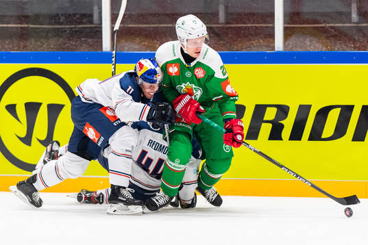 Frederik Tiffels of Munich and Anton Bengtsson of Rögle