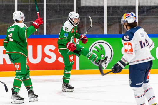 Marco Kasper of Rögle celebrates