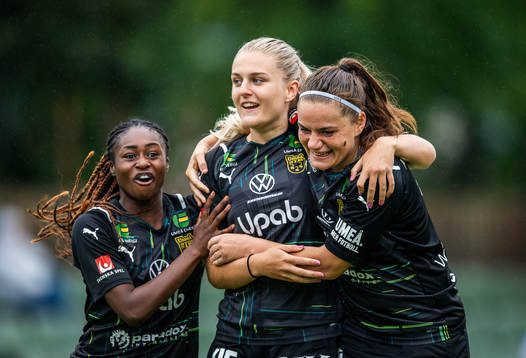 Umeås Sarah Mellouk jublar