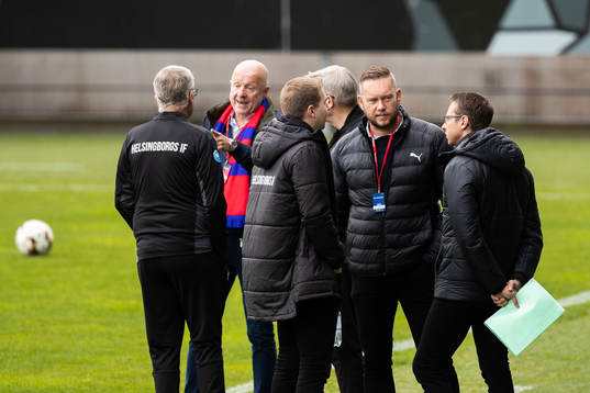 Helsingborgs ordförande Kjell Jakobsson och klubbdirektör