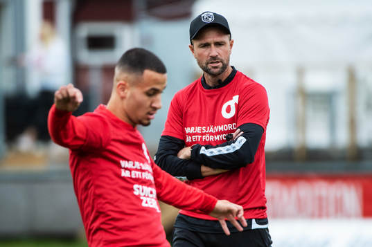 Degerfors tränare Tobias Solberg