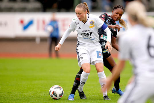 Sundsvalls Olivia Wänglund och Lidköpings Evelyn Ijeh