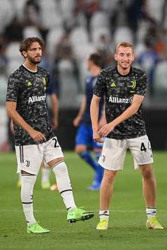 Manuel Locatelli and Dejan Kulusevski of Juventus