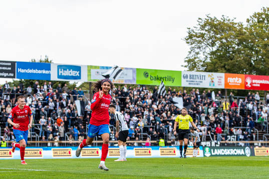 Helsingborgs Adam Kaied jublar
