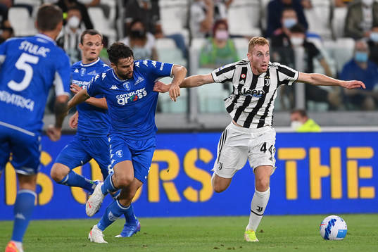 Riccardo Marchizza of Empoli and Dejan Kulusevski of