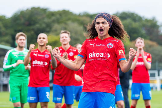 Helsingborgs Adam Kaied jublar