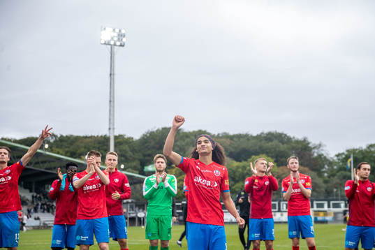 Helsingborgs Adam Kaied jublar