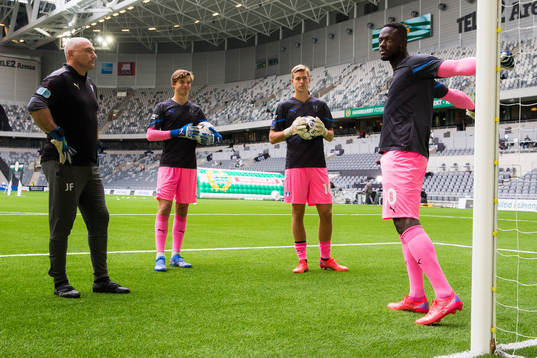 Malmö FFs målvaktstränare Jonnie Fedelm målvakt Melker